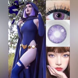Halloween purple raven lenses
